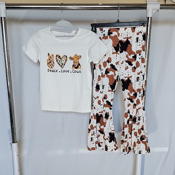 SHEIN Other - SHEIN White and Brown Kids Matching Set